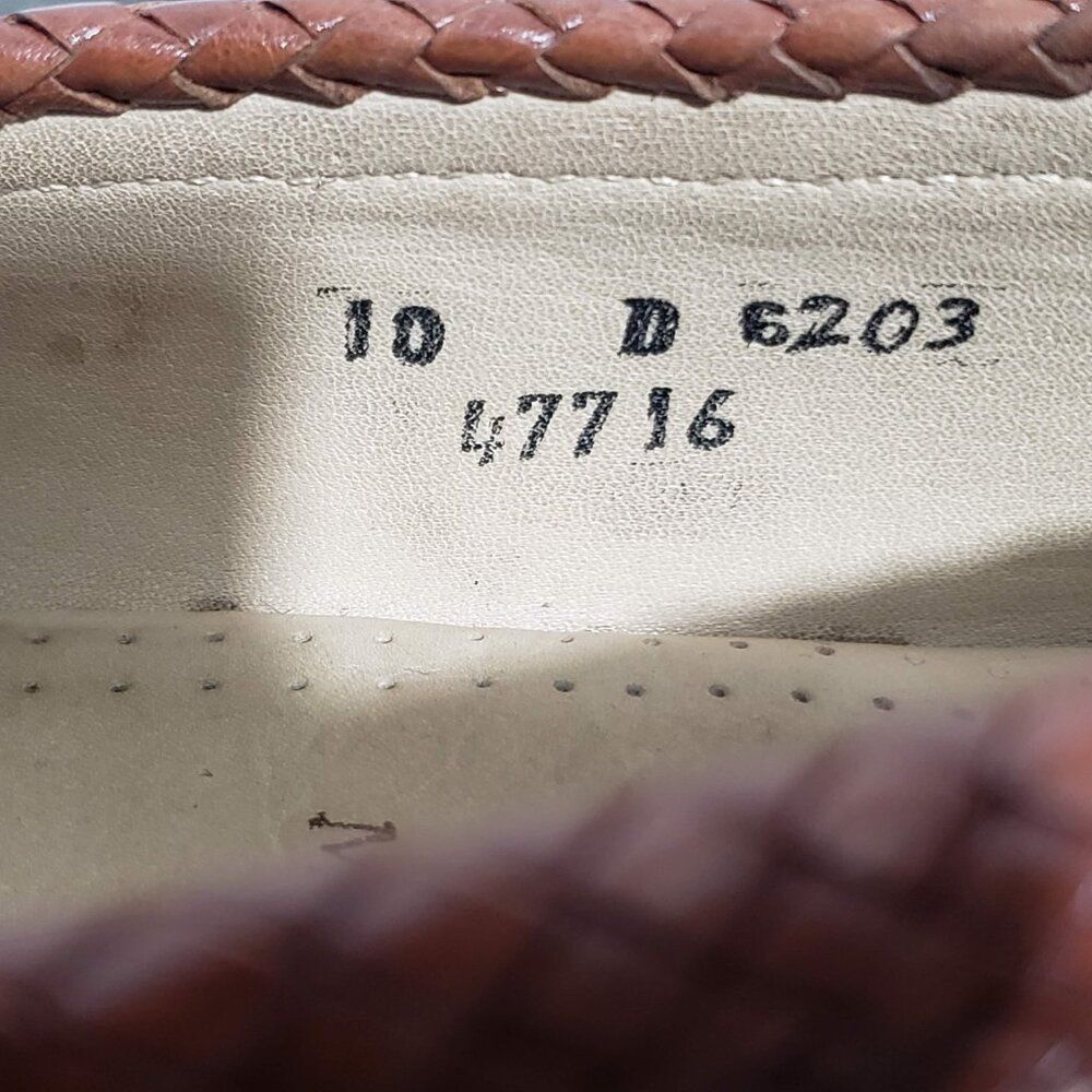 Allen Edmonds Maxfield 6203 Brown Leather Dress Loafers Tassel USA Made 10D - Picture 11 of 14
